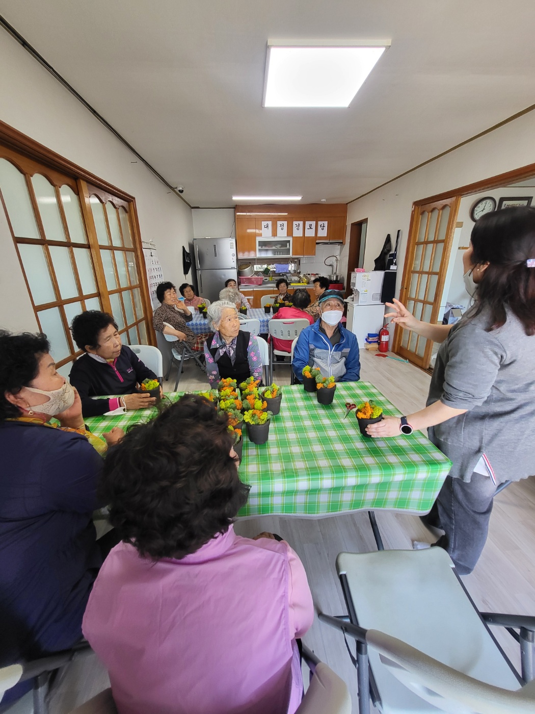 4월 25일 정우면 대정마을 커피찌꺼기 만들기 